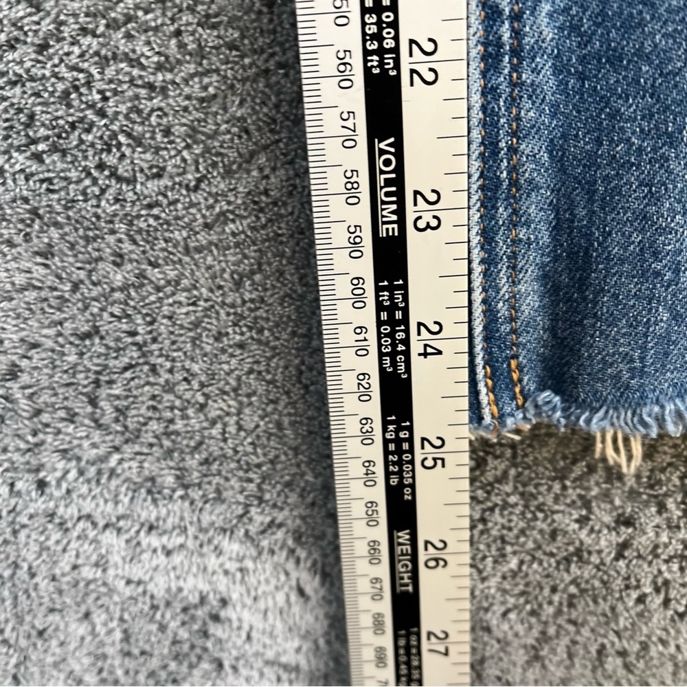 Aritzia Denim Forum The Arlo High Rise Straight 24 W 28 L Ankle Medium Wash - Picture 9 of 14